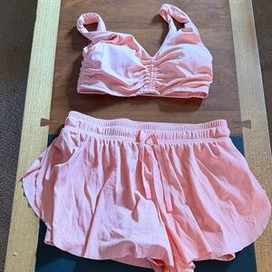 Women's Lab Joy peach casual Set XS